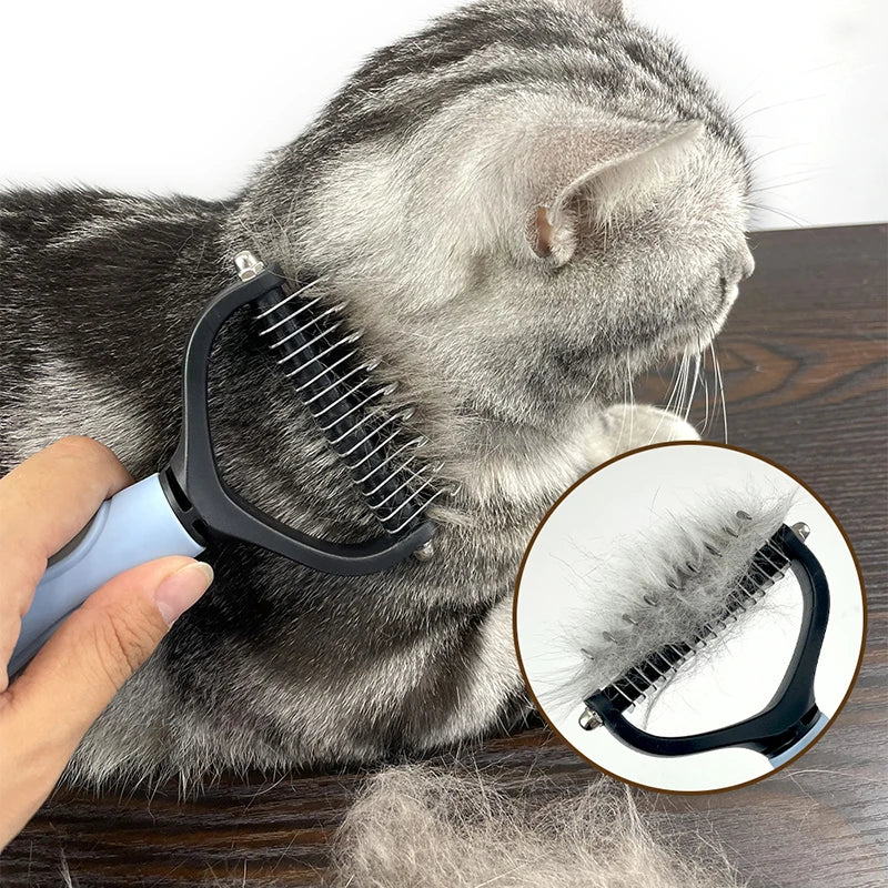 Premium Pet Hair Remover Comb – Grooming Brush for Cats & Dogs