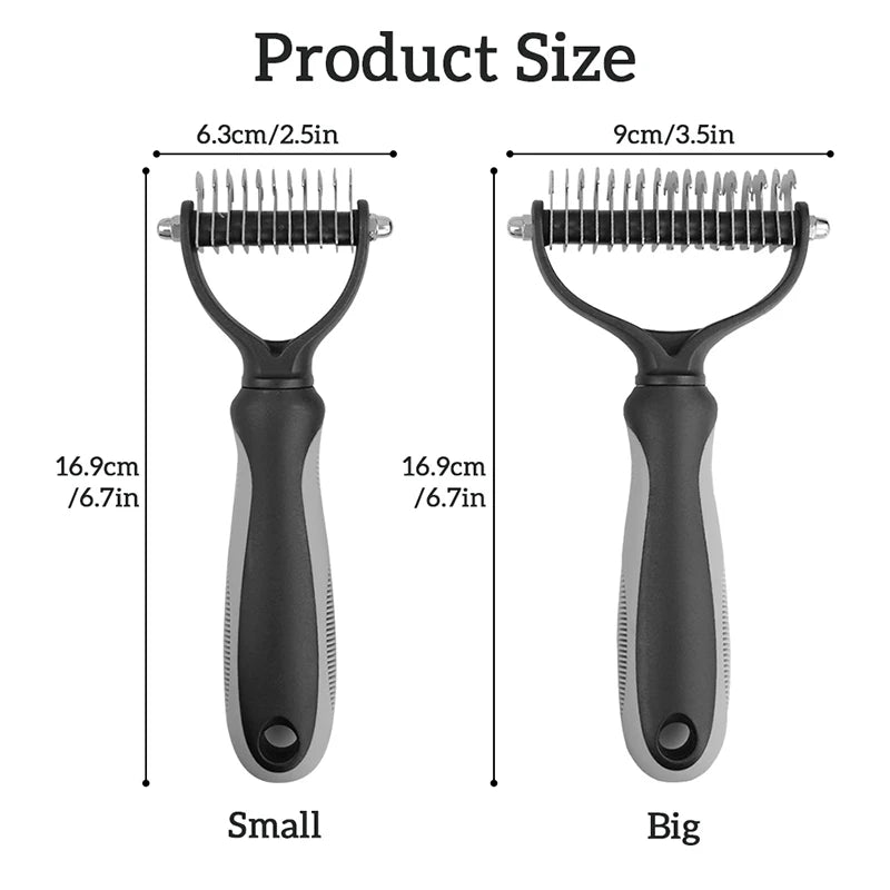 Premium Pet Hair Remover Comb – Grooming Brush for Cats & Dogs