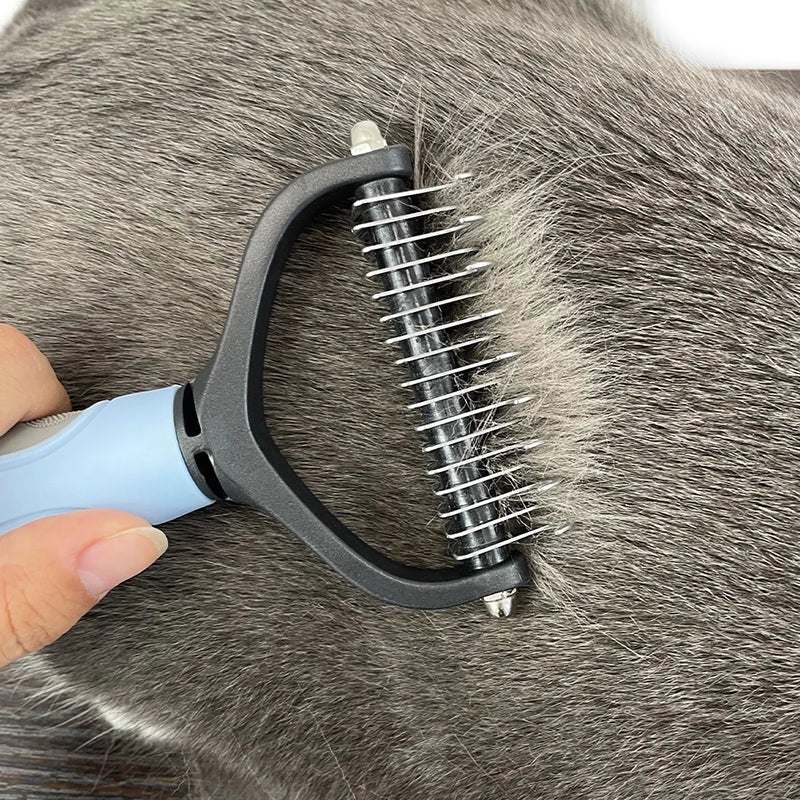 Premium Pet Hair Remover Comb – Grooming Brush for Cats & Dogs